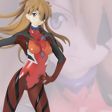 Asuka Soryu Langley x Spear Cassius : Figurine Captivante d'Evangelion